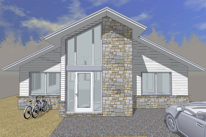 East Elevation at Entry East Elevation at Entry