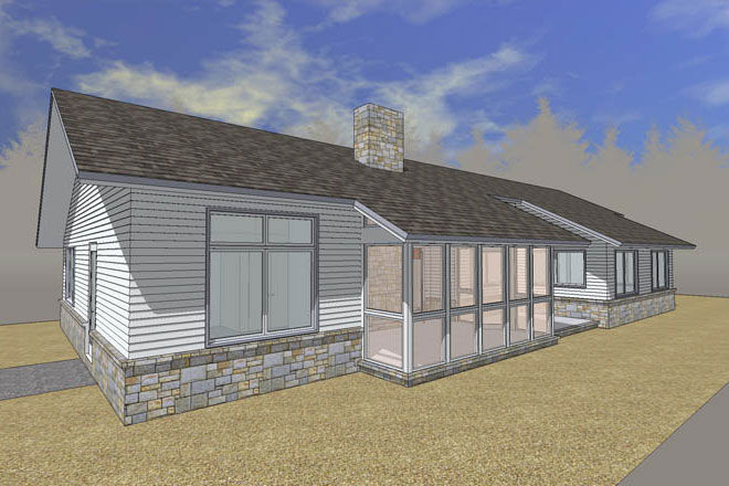 Southwest Exterior Perspective Southwest Exterior Perspective