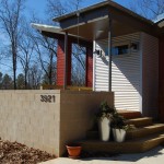 Front Entry with Rain Catchment Area