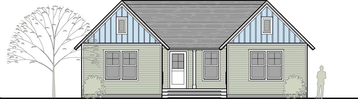 Blackwell Residence - Front Elevation Blackwell Residence - Front Elevation