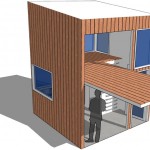 Hinge House - Exterior Perspective
