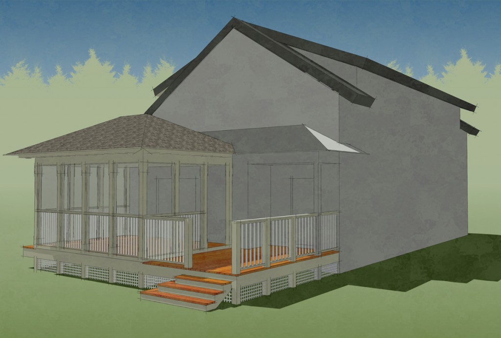 Robertson Porch Addition - Grilling Deck