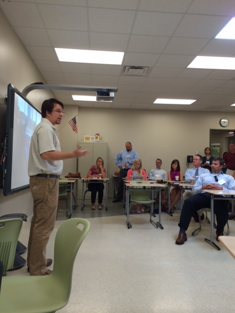 AP Environmental Science Teacher, Chris Freeman inspiring HRGBC members to action