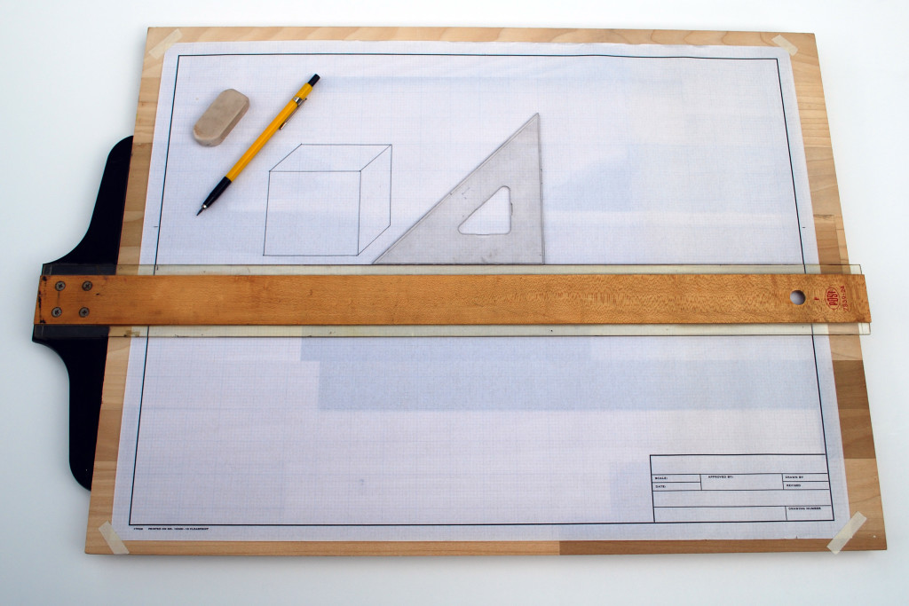 Drafting board with T-Square