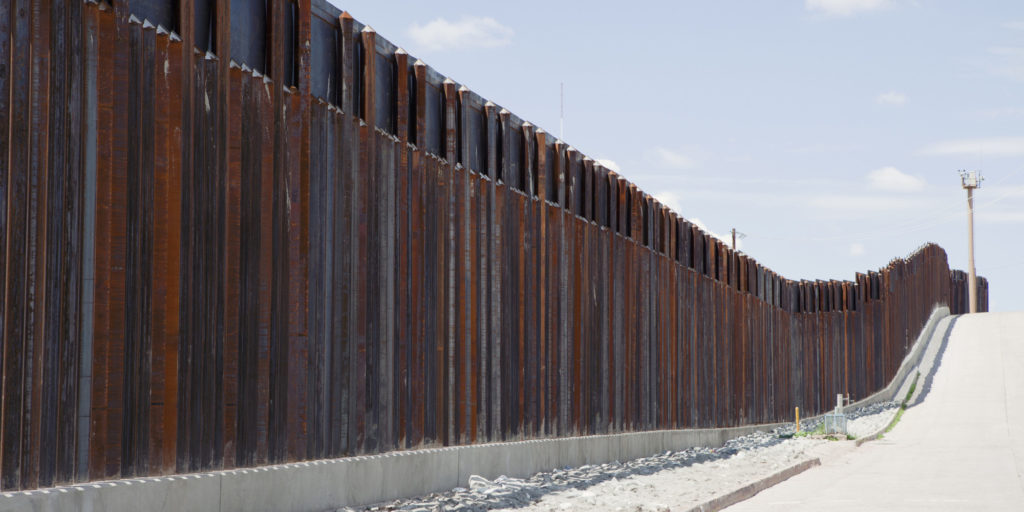 US / Mexico Border Fence - Arizona
